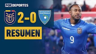 La Tricolor se lleva el triunfo 🔥  Ecuador 20 Guatemala  HIGHLIGHTS  Amistoso Internacional [upl. by Marucci]