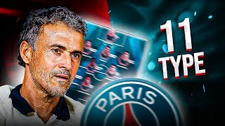 LE 11 TYPE PROBABLE DU PSG DE LUIS ENRIQUE [upl. by Crifasi174]