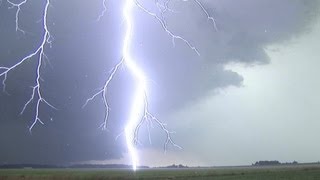 EXTREME Close Lightning in HD compilation Loud thunder [upl. by Drawdesemaj]