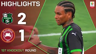 SASSUOLOCITTADELLA 21  HIGHLIGHTS  Laurienté strikes winner  Coppa Italia Frecciarossa 202425 [upl. by Essam]