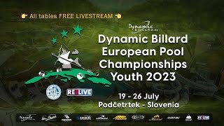 Felix VOGEL vs Ivan RUDENKO 10 Ball Dynamic Billard European Pool Championships Youth 23 [upl. by Nnaed]