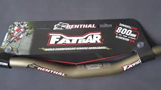 Renthal Fatbar MTB Handlebar Downhill Spec 800mm Riser 40mm [upl. by Olnee]