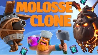 Un DECK MOLOSSE CLONE ÉCRASANT  sur Clash Royale [upl. by Atiek]