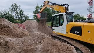 boden separieren mit liebherr918 und mischschaufel [upl. by Nogaem]