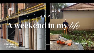 WEEKEND VLOG VEGGIE GARDEN  KITCHEN DOOR SHOPPING  SOUTH AFRICAN YOUTUBER [upl. by Conal]