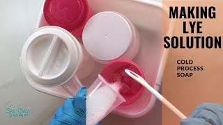 How I mixed my lye solution for cold process soap [upl. by Gile]