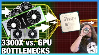 Ryzen 3 3300X Bottleneck Benchmark vs 2080 Ti 2070 Super 2060 KO amp More GPUs [upl. by Goff211]