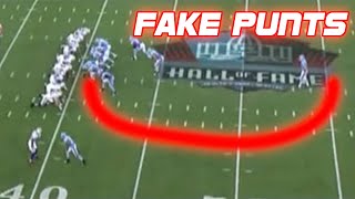 NFL Best Fake Punts Ever Compilation [upl. by Ecirted]