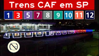 1182 Trens CAF em São Paulo [upl. by Ahcsim]