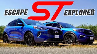 The 2023 Ford Escape ST Is No Match For This 500 HP Explorer ST [upl. by Dre]