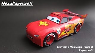 How to Make Lightning McQueen Papercraft [upl. by Wilton594]