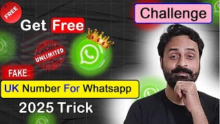 fake Whatsapp kaise banta hai 2024  free UK whatsapp number  fake number se Whatsapp kaise bane [upl. by Maggee]