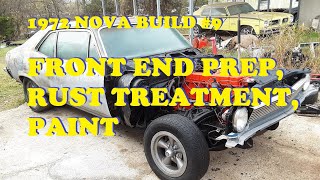 Restoration of a 1972 Chevy Nova  Part 9  Rust treatment and painting [upl. by Petras]