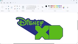 🔴How to draw a Disney XD channel logo using MS Paint  Drawingartandcraftworld2008 [upl. by Kubiak596]