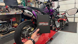 DRZ400SM LECTRON BILLETRON PRO Carb Install [upl. by Wilkens]