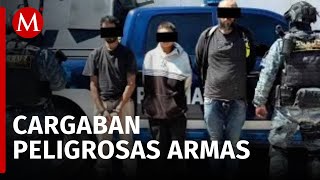 Detienen a tres presuntos integrantes del CJNG tras enfrentamiento en Zacatecas [upl. by Arianie826]