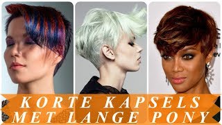 Korte kapsels dames met lange pony 2018 [upl. by Elbertine846]