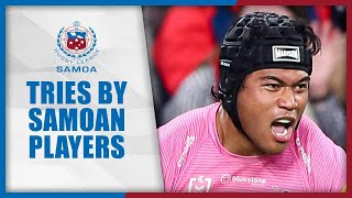 Samoan Players Top Tries of April  NRL 2024 [upl. by Bronnie]