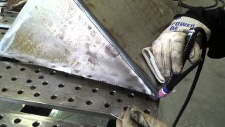 Tig Welding Outside Corner on the DIY plasma cutting downdraft table part3 [upl. by Race]