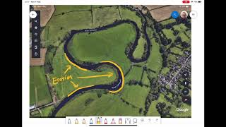 Middle Course Landforms  Meanders Ox Bow Lakes and Levees [upl. by Heidie]