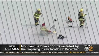 Monroeville Bike Shop Devastated By Fire Reopening At New Location [upl. by Arema]