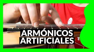 ARMÓNICOS ARTIFICIALES 📗 Diccionario de Guitarra [upl. by Arehc]