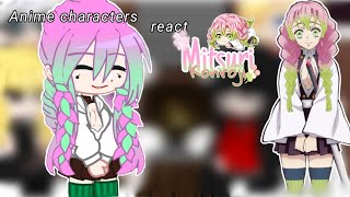 Anime characters react to Mitsuri Kanroji  18 RusEng [upl. by Ecilayram224]