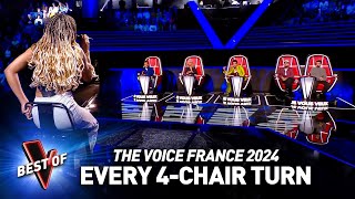 Every single 4CHAIRTURN Blind Audition on The Voice France 2024 [upl. by Hippel]