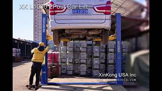 XK AUTO 10000 LBS L1000 2 POST LIFT CAR LIFT AUTO TRUCK HOIST [upl. by Fisoi41]