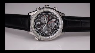 Citizen EcoDrive AT036106E Watch Review Aviation Styled Sport Chronograph Calibre H500 World Time [upl. by Rupert]