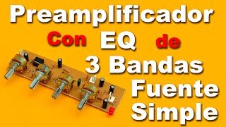 Preamplificador estereo con tonos y fuente simple [upl. by Durno913]