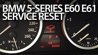 BMW E60 E61 reset service reminder inspection maintenance 5Series [upl. by Harned322]