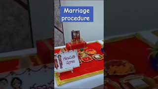 Marriage procedure TELANGANA youtubeshorts trending shortvideo siddipet telangana love [upl. by Asseniv]