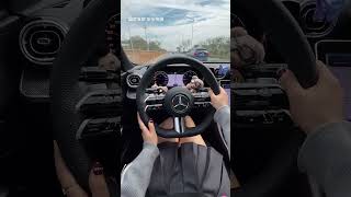 very stable at high speed and fuelefficient✨😚 car mercedes luxury shorts youtubeshorts [upl. by Enelec]