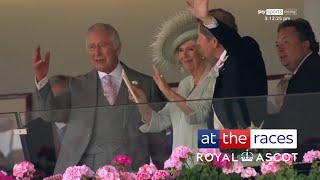 King Charles III amp Queen Camillas Desert Hero wins at Royal Ascot [upl. by Ahsineb]