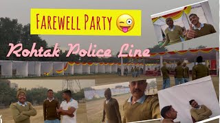 Farewell Party 😜  Rohtak Police Line  Haryana Police Training [upl. by Bonn]