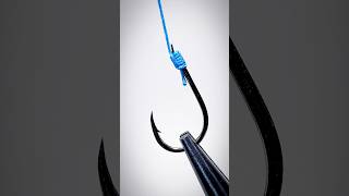 Fishing knot skills holeless hook fishing knot shorts [upl. by Limhaj]