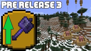 Minecraft 121 Prerelease 3  HUGE WIND BURST BUFF amp LEADABLE BOAT BUGS [upl. by Bortz]