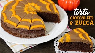 TORTA MORBIDA CIOCCOLATO E ZUCCA  ricetta facile e soffice  Pumpkin cake [upl. by Nilyam]