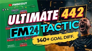 The ULTIMATE 442 WINNING Machine Tactic  Football Manager 2024 Best Tactics [upl. by Lerrej84]