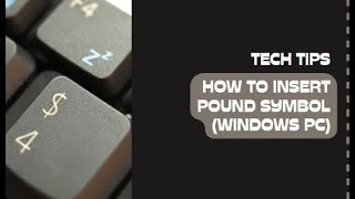 How to insert a pound symbol £ using a windows pc [upl. by Files]