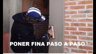 Como Enjarrar Una Pared Echar Fina Aplicar Fina Revoque Fino [upl. by Daggna]