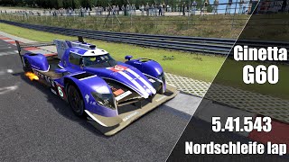 Ginetta G60LTP1 Vendetta V60  Nordschleife lap [upl. by Ahsitneuq]