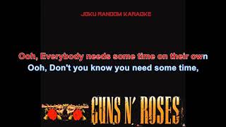 Guns N Roses  November Rain Karaoke [upl. by Scammon790]