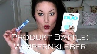 Produkt Battle Wimpernkleber ESSENCE und DUO  erster Eindruck und Vergleich [upl. by Selie]