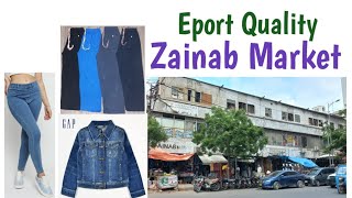 Export Quality Denim Jacket collection  Casual pajamas  Ladies jeans in Zainab Market Saddar [upl. by Gadmon]