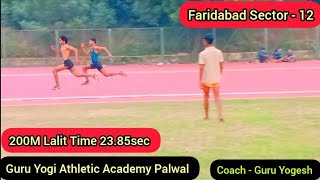 200m Lalit 2385sec speed100mguruyogi guruyogi exercisemotivationgymmotivationarmyharyana [upl. by Temp]