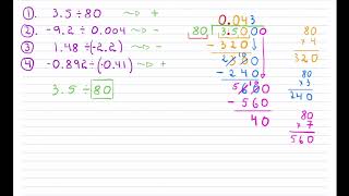 Long Division Decimals no calculator [upl. by Donella]