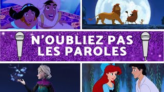 Noubliez pas les paroles Disney  20 Extraits [upl. by Rainger]