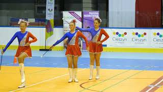 Mażoretki Pamarsze  Rogoźno duo trio junior majorettes Cieszyn [upl. by Meeharb]